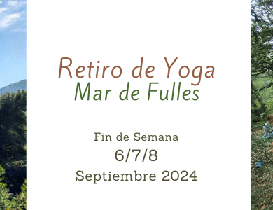 Retiro de Yoga 6/7/8 Septiembre